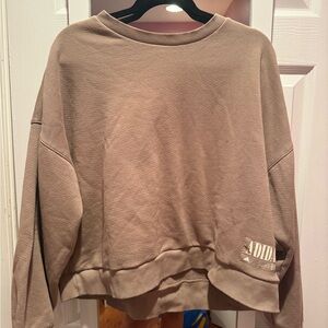 Adidas Beige Crewneck Sweatshirt